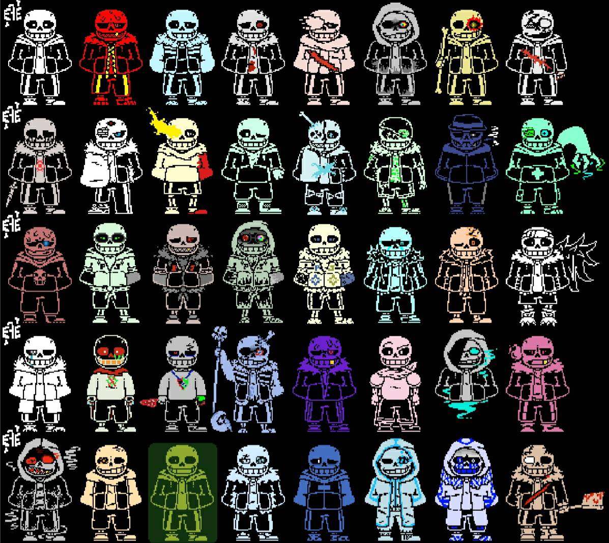 40 Sans AUs by EpicAmazingEgemen on DeviantArt