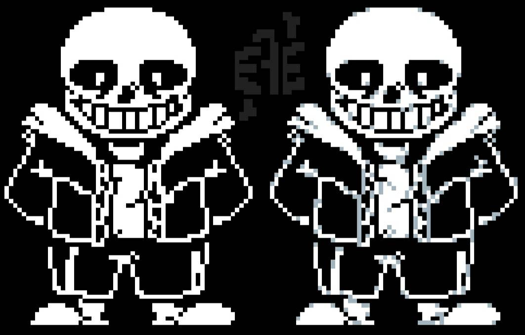 made my first sans sprite edit ! (for hardmode) og sprite by toby fox : r/ Undertale