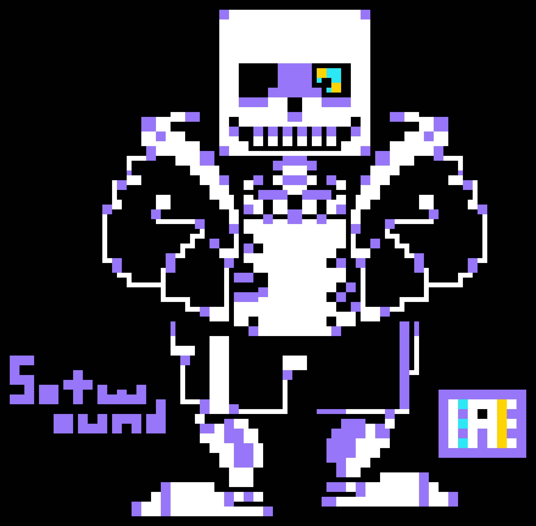 Undertale - Sans battle sprite by sotwound on DeviantArt