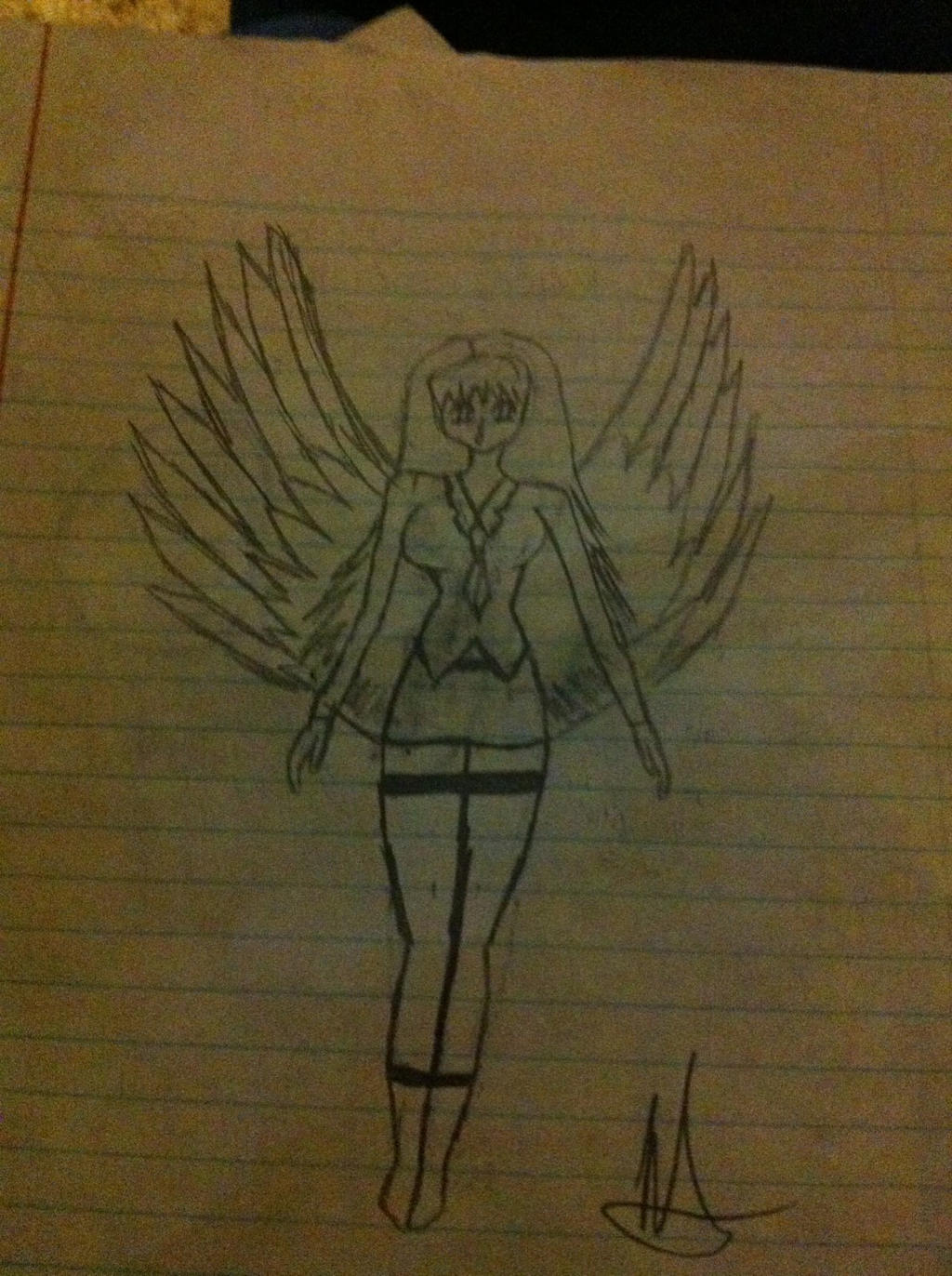 Lady With Angle Wings