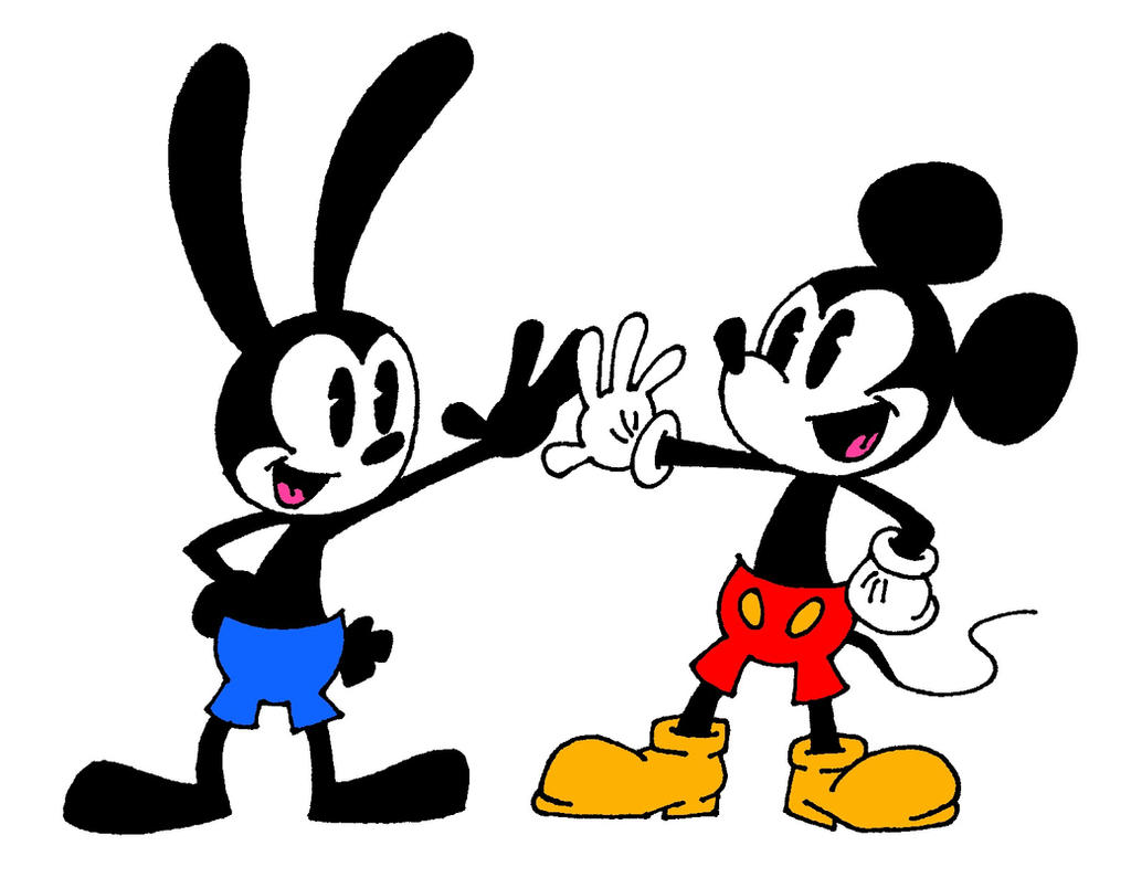 Oswald and Mickey 2013 by Peacekeeperj3low on DeviantArt