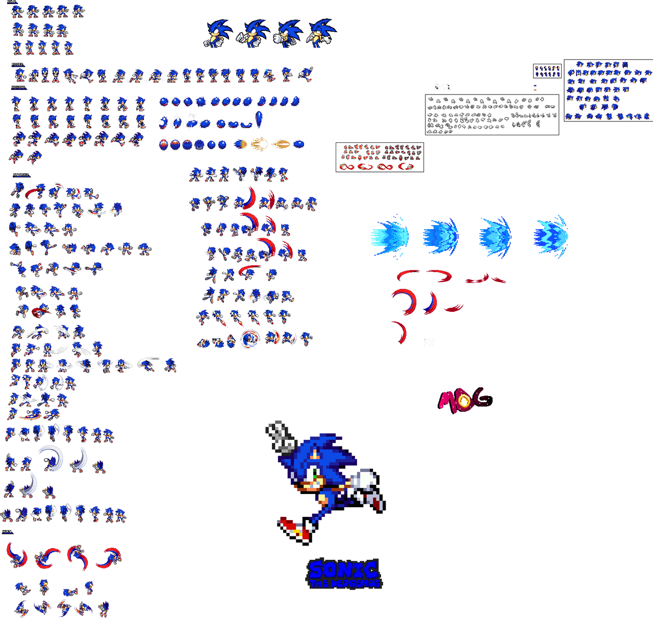 Sonic Sprites V2 (Full) by MylesDeGreat on DeviantArt