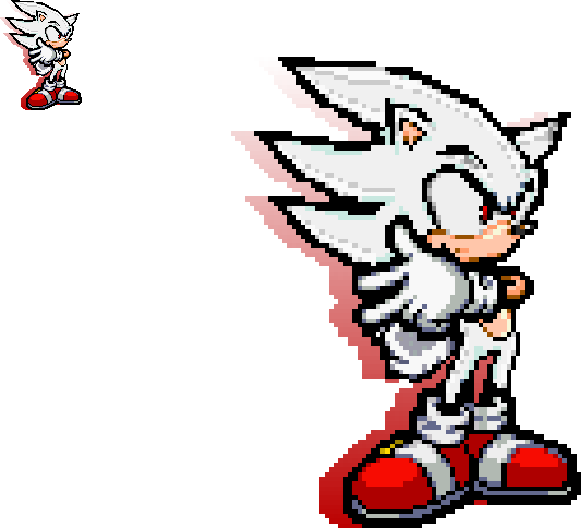 Sonic Battle Hyper Sonic Pixel Art Full Body By MylesDeGreat On sonic-battle-hyper-sonic-pixel-art-full-body-by-mylesdegreat-on