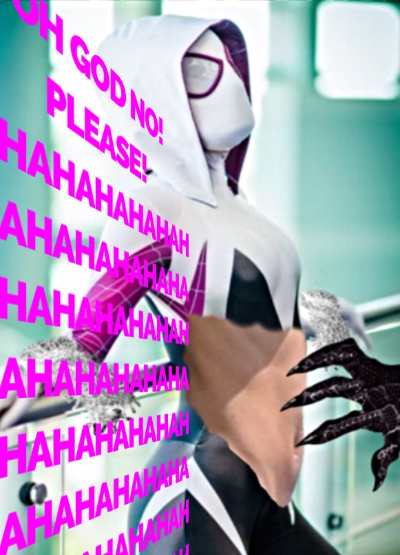Paranormalnerdom Deviantart Spider-Gwen tickled by Venom! by paranormalnerdom on DeviantArt