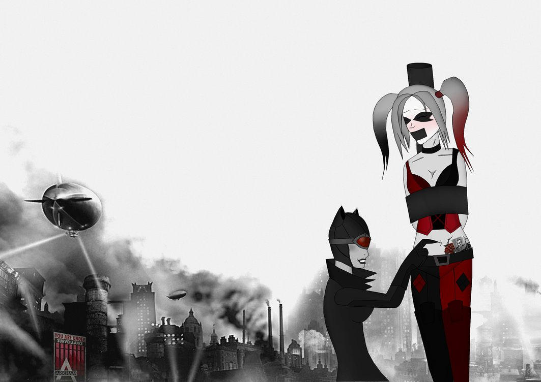 Paranormalnerdom Deviantart OLD ART FROM TKGEEK! (40) Catwoman X Harley by paranormalnerdom on ...