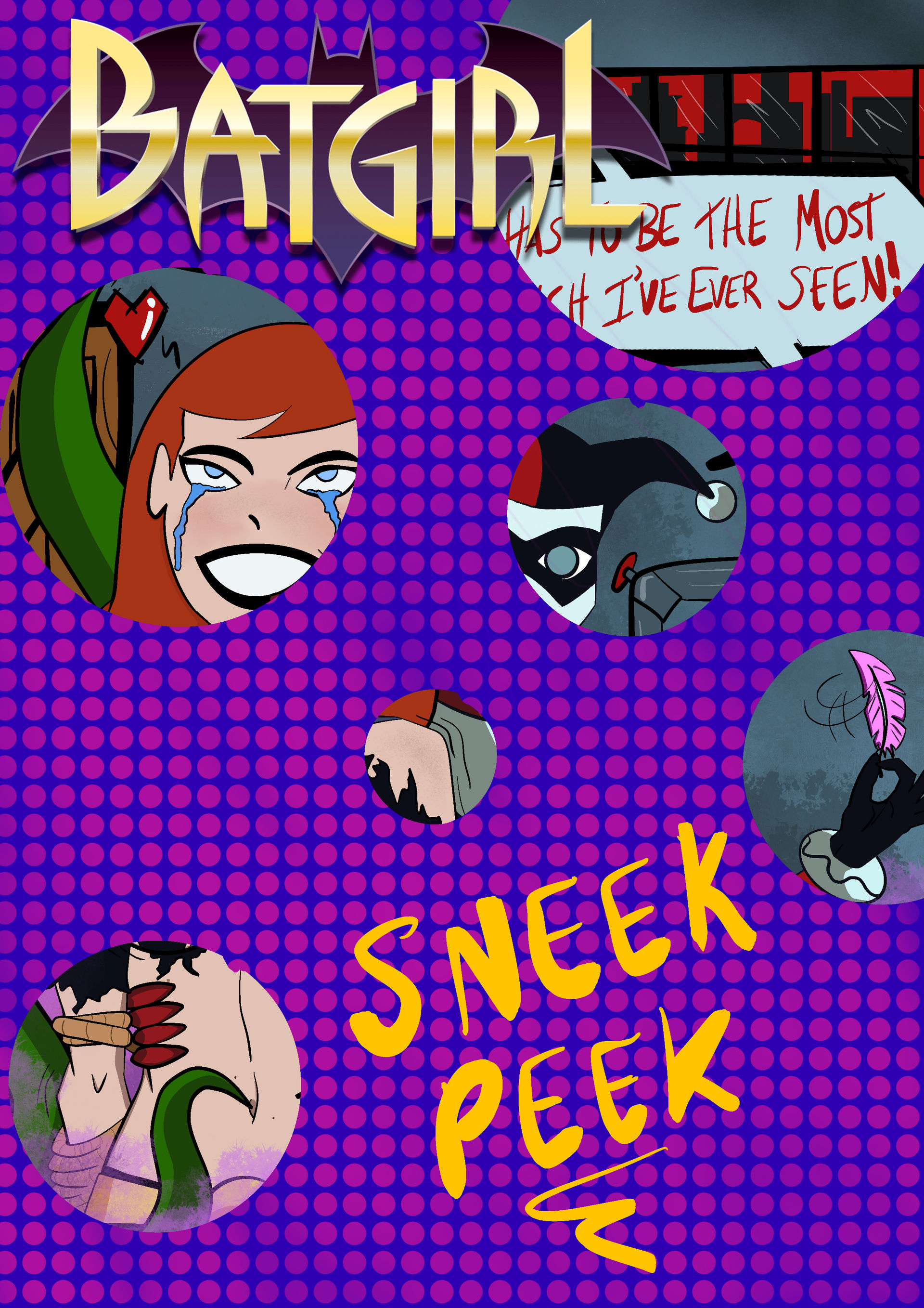Paranormalnerdom Deviantart Batgirl Tickled by HarlyQuinn and Ivy (Preview) by paranormalnerdom on ...