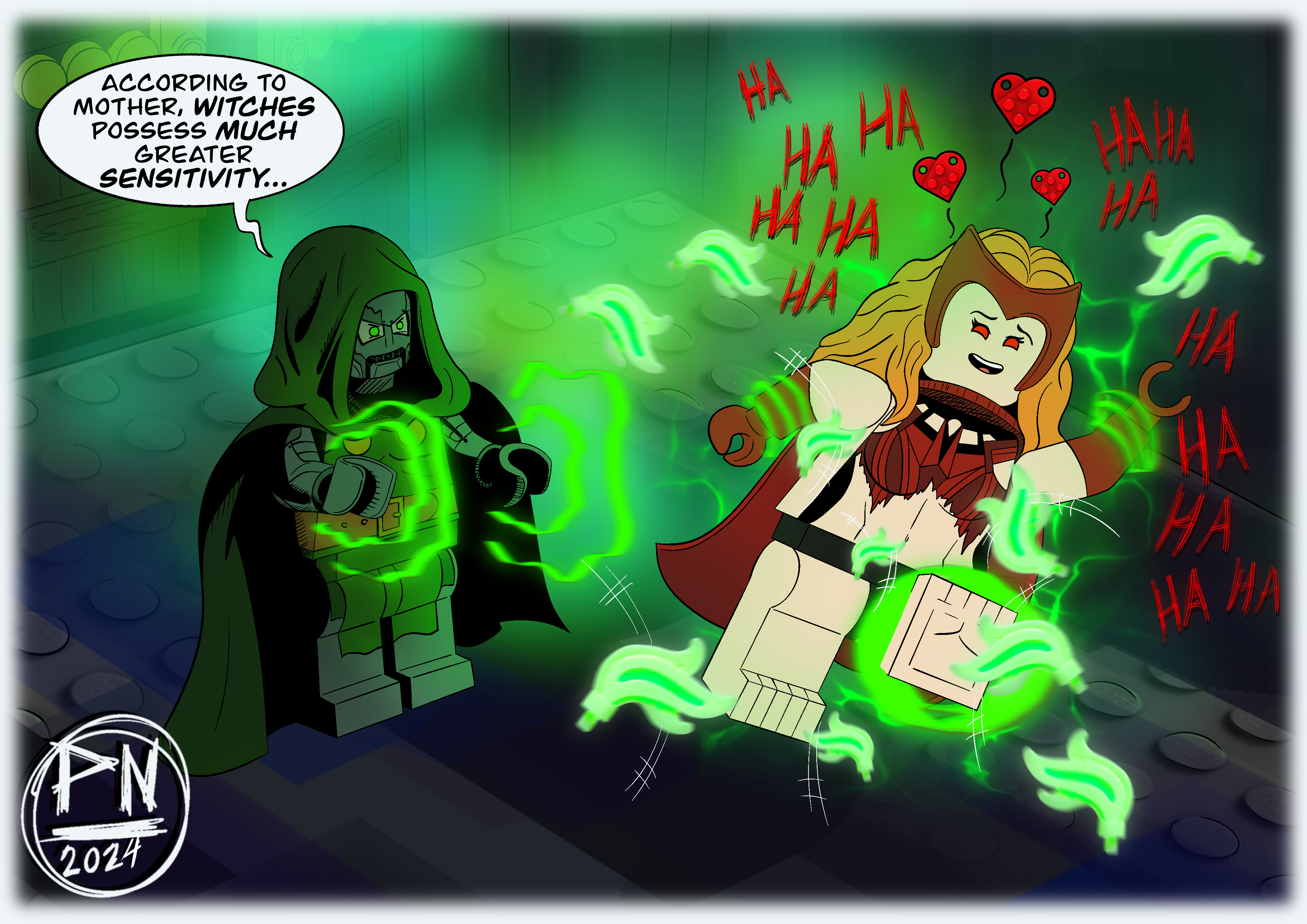 Paranormalnerdom Deviantart Lego Marvel: Scarlet Witch Tickled By Doom! by paranormalnerdom on ...