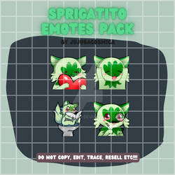 Sprigatito emotes pack