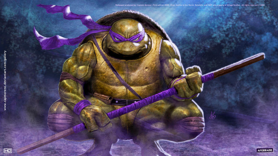 Teenage mutant ninja turtles donatello hi-res stock photography