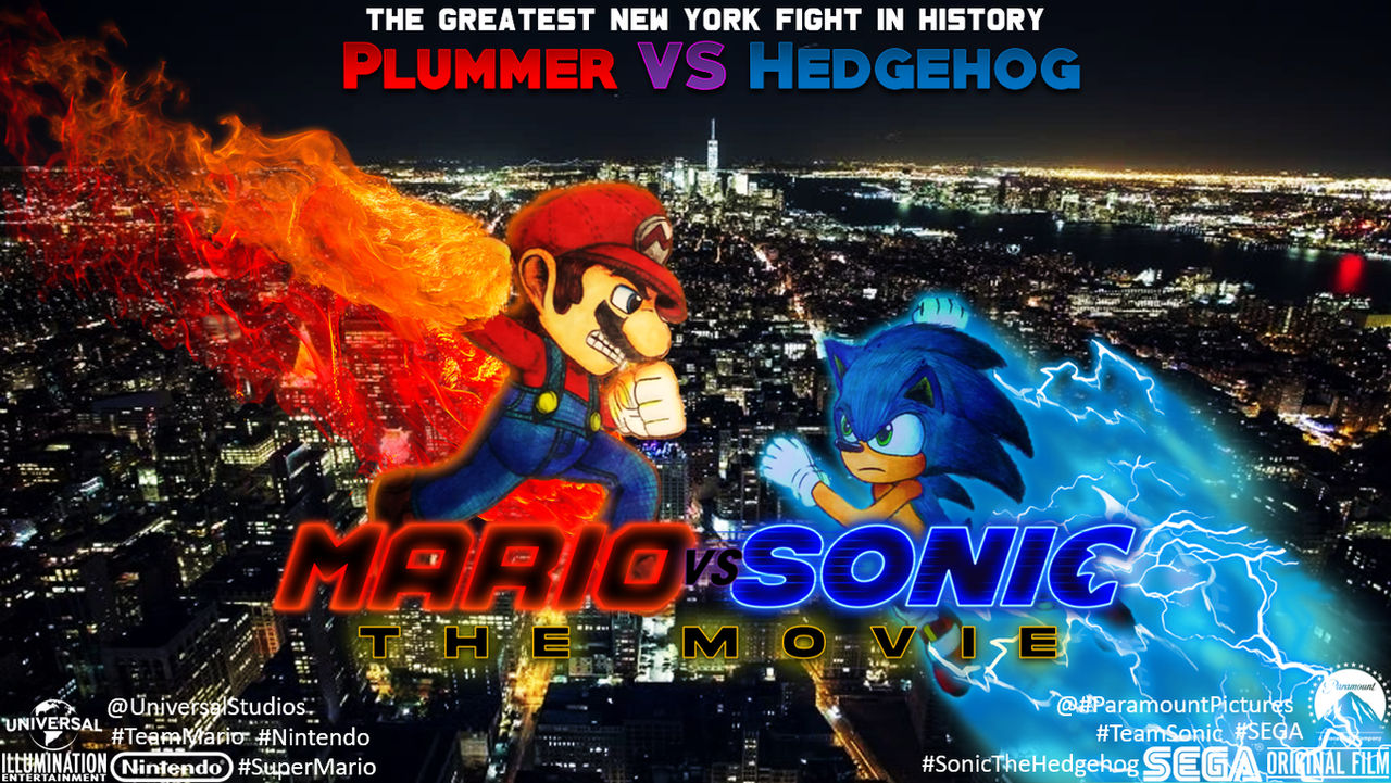 Super Mario Vs Sonic The Hedgehog Poster by WoodyXD2 on DeviantArt