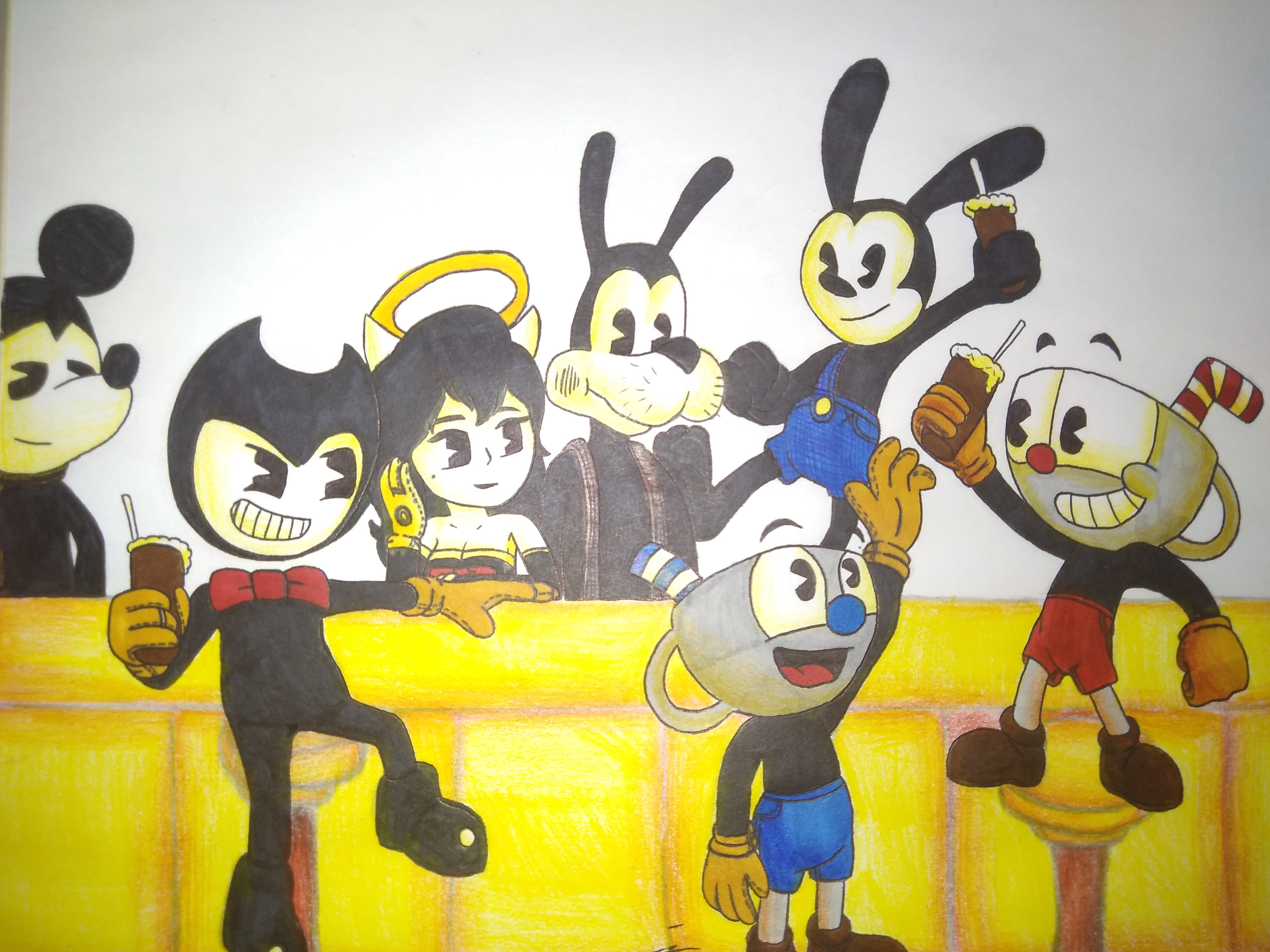 Bendy as Cuphead show style by Galacycutie on DeviantArt