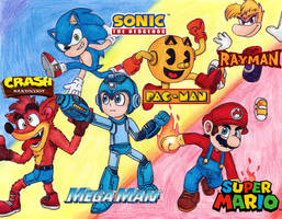 Mascots Of Videogames By WoodyXD2