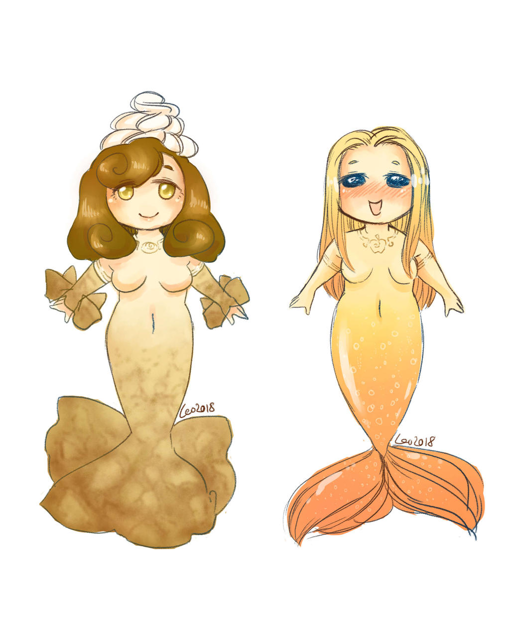 Chandeleur's mermaids