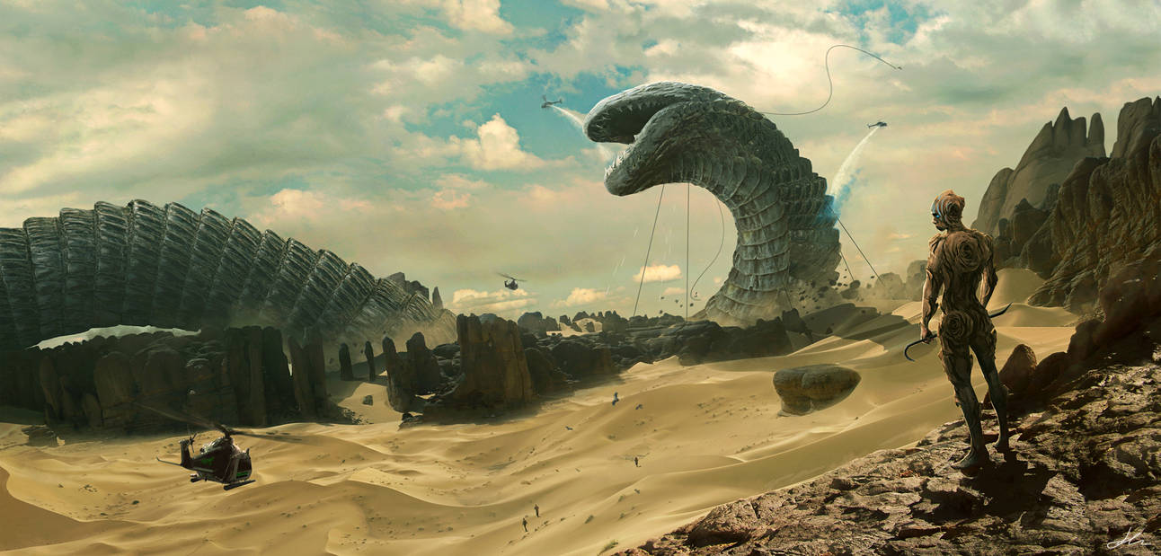 Shai-Hulud and the God Emperor by ErikShoemaker Shai-Hulud and the God Emperor by ErikShoemaker