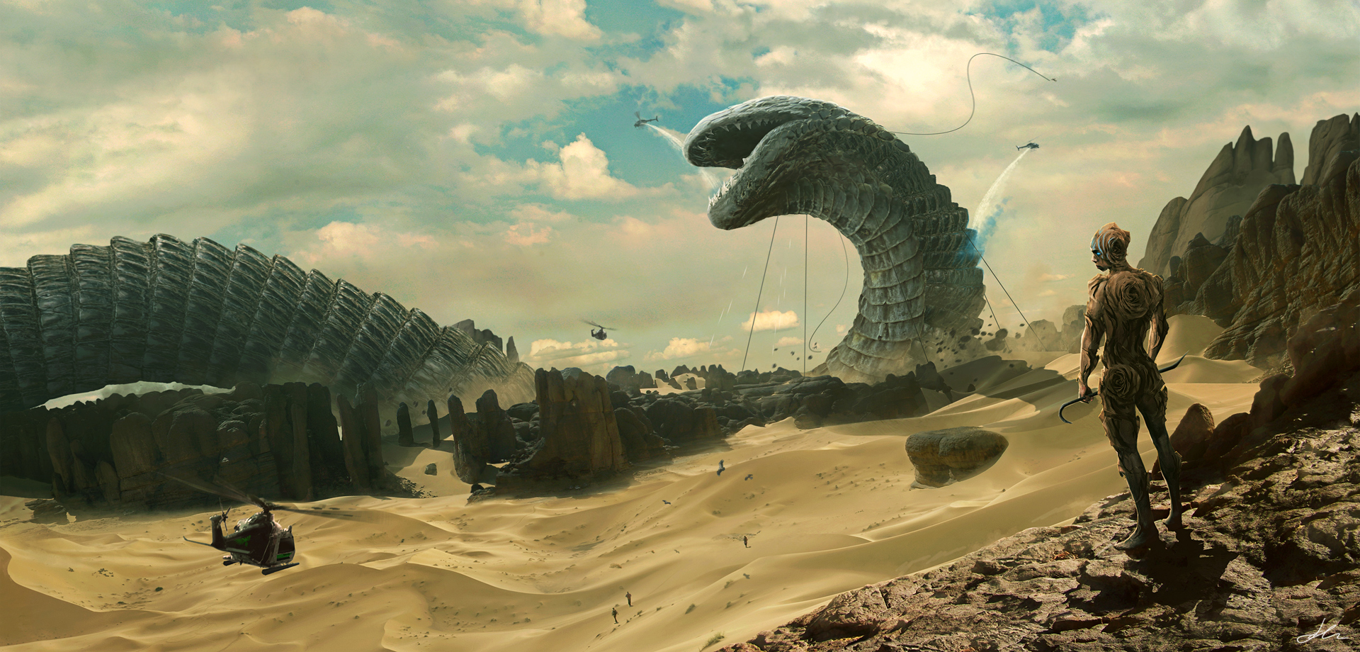 Shai-Hulud and the God Emperor by ErikShoemaker