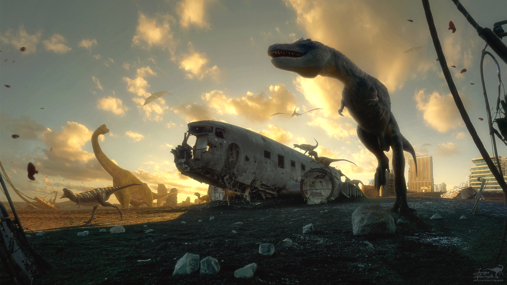 Jurassic Aftermath by ErikShoemaker