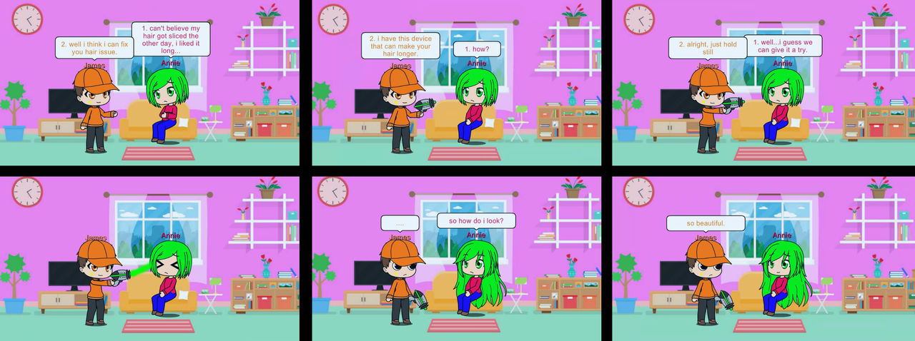 Fixing Annie's hair by theticklinggamer on DeviantArt