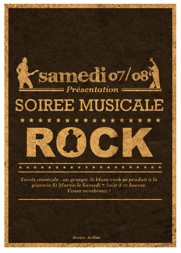 Rock poster : concert