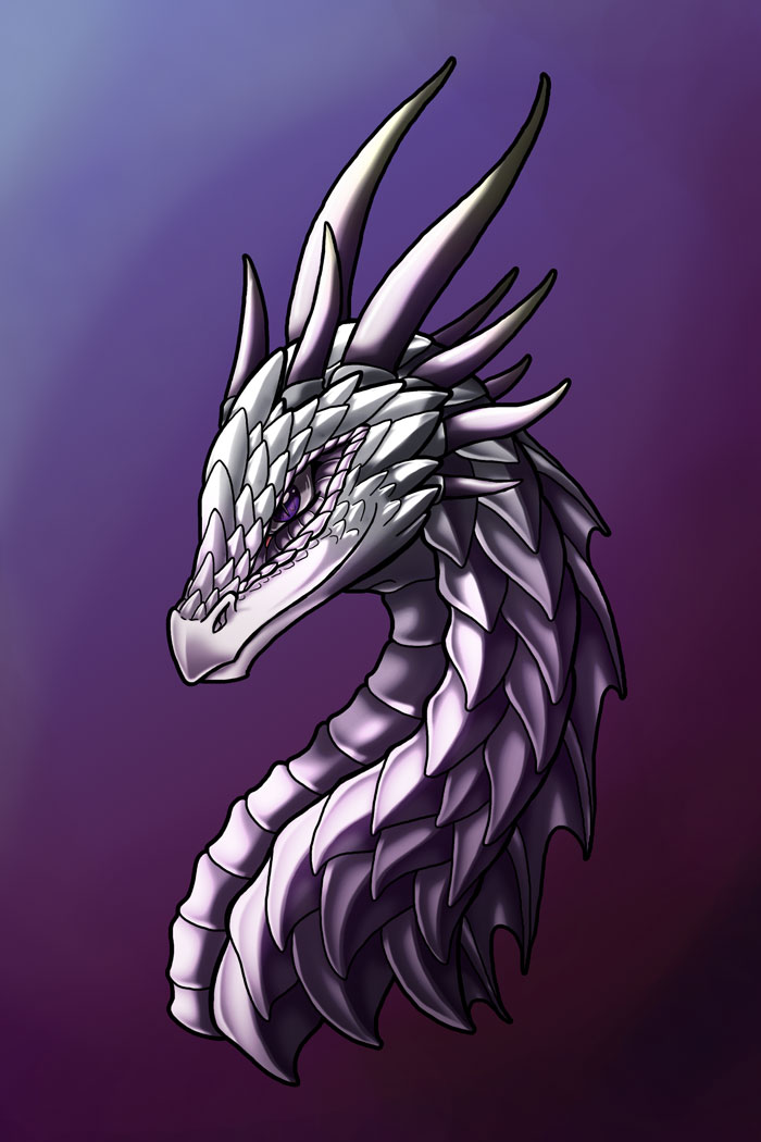 Anya's dragon form - face