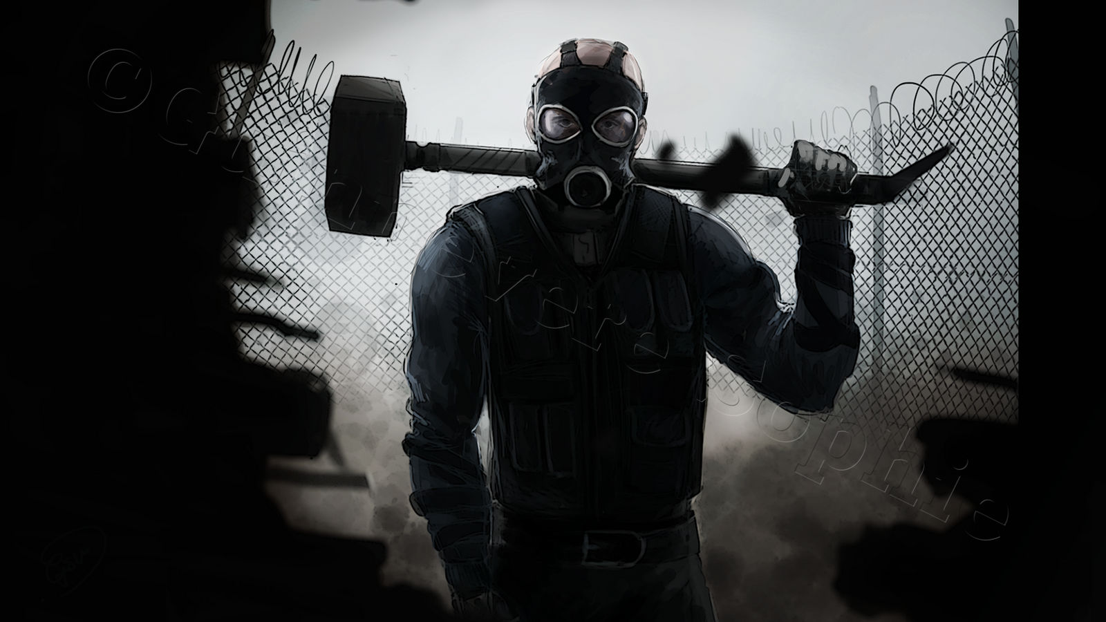 Sledge Rg Sledge-RainbowSixSiege by Romille on DeviantArt