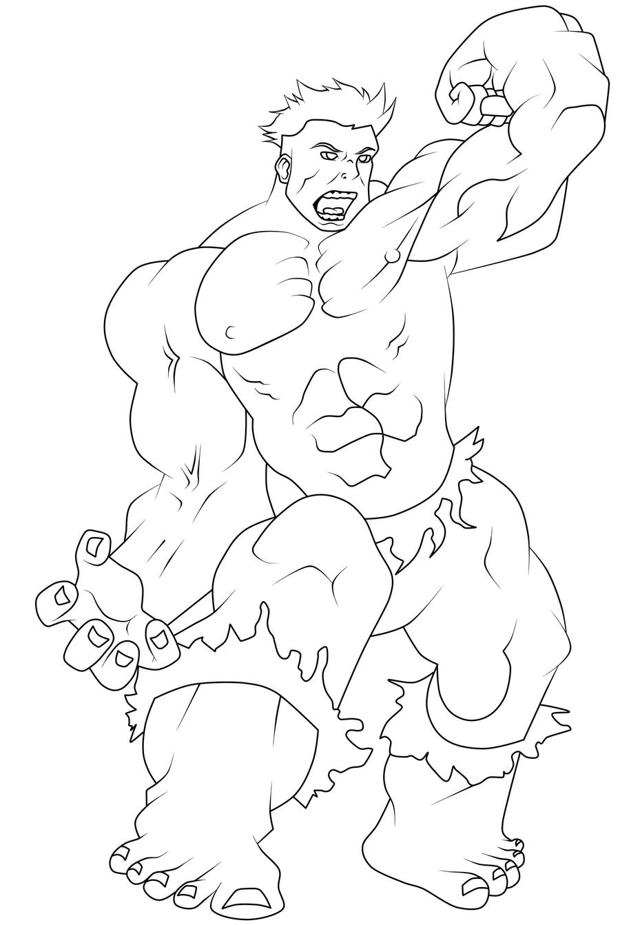 Hulk Lineart