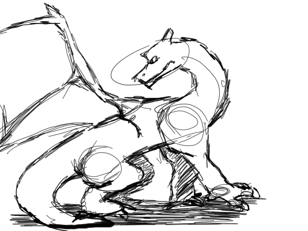 ender dragon sketch by gesspar on