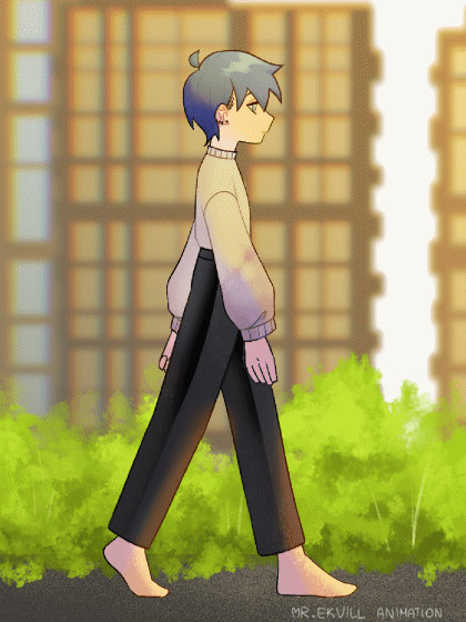 Walk Time Deviantart animation practice | walking cyrcle by MrEkvill on DeviantArt