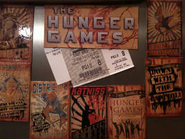 My Hunger Games Ticket Shrine