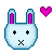 Blue Bunny Pixel Avatar