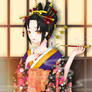 Seventh post on deviantart. Oiran(?).