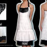 design: black+white lace dress