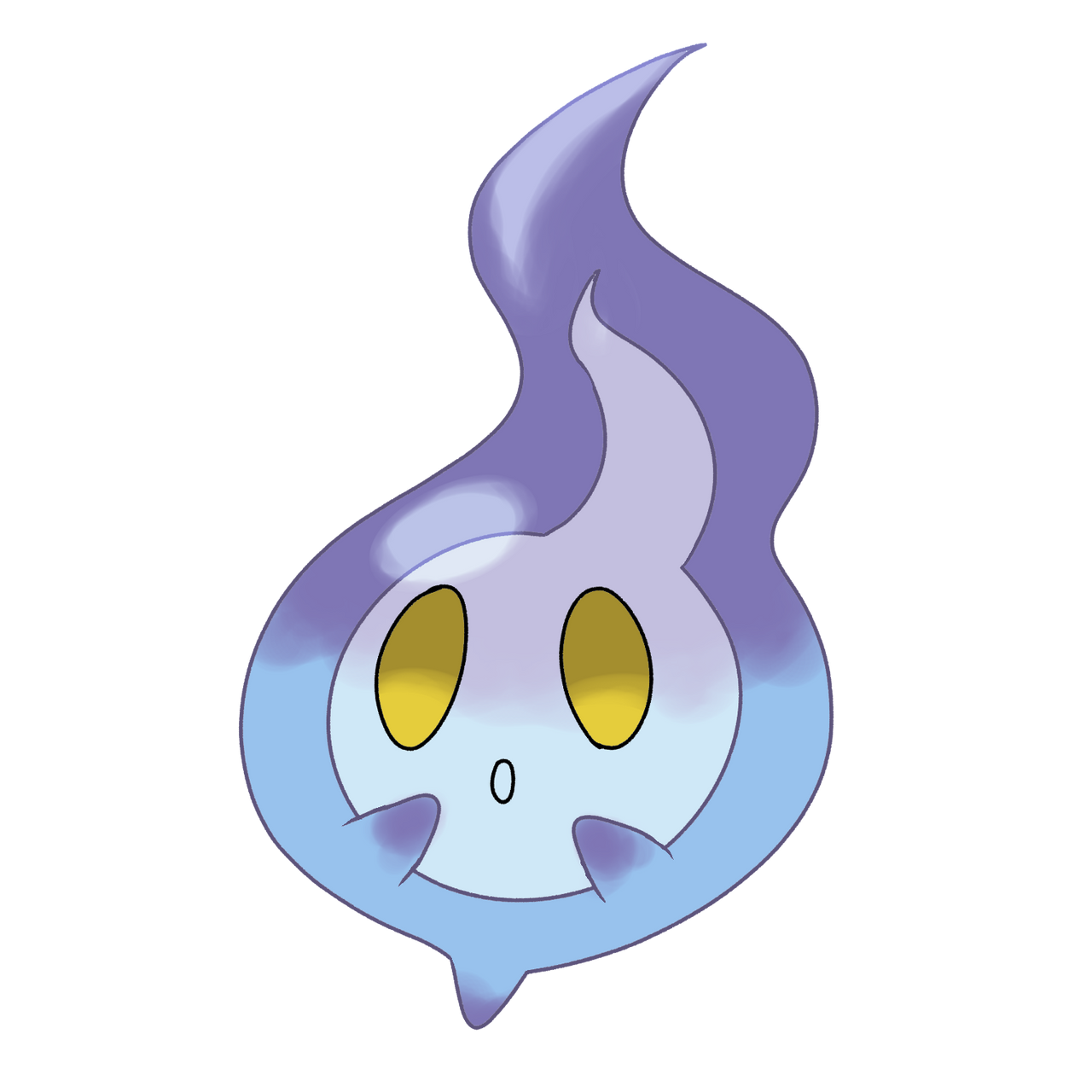 Litwick pre-evolution by KronnicK on DeviantArt