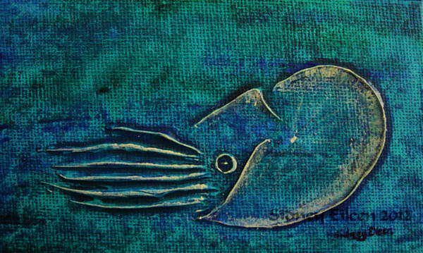 Nautilus Miniature Minimalist Painting 1