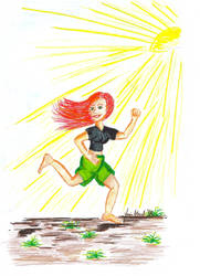 Running Red-Head