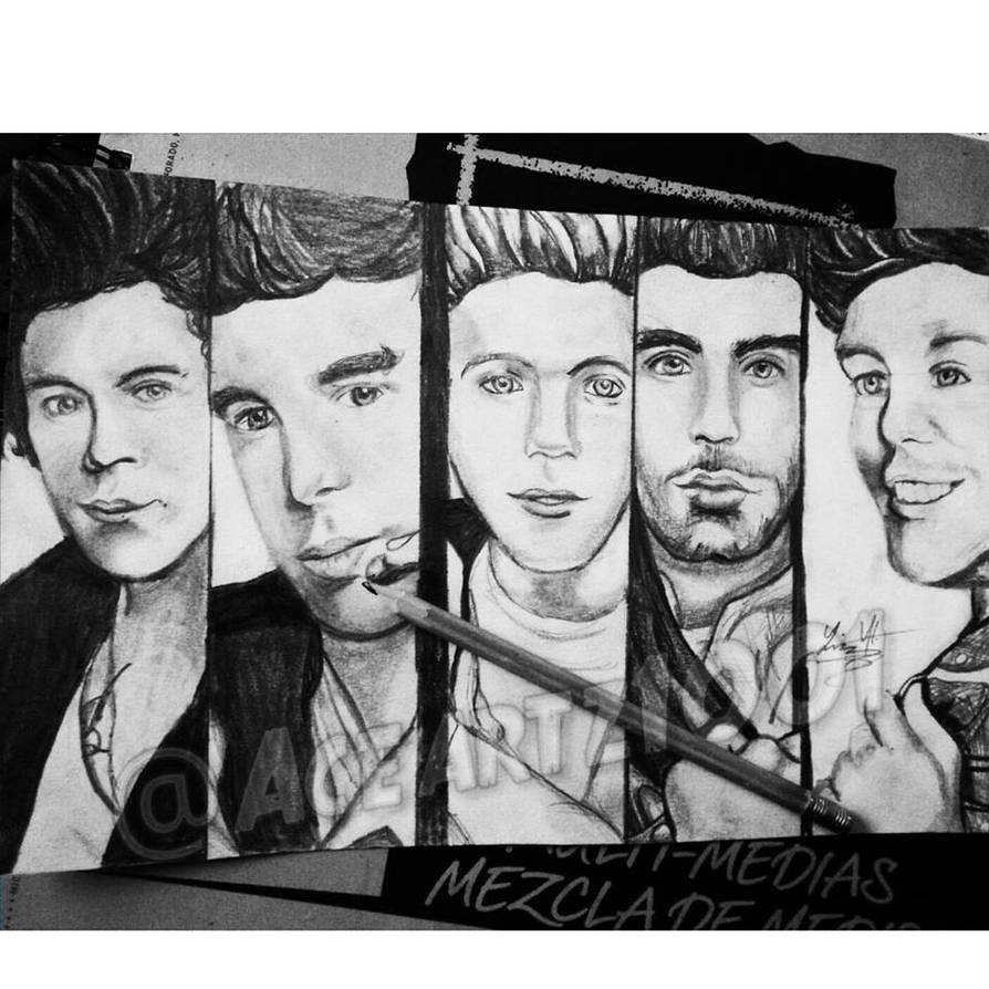 one direction portrait by AceArtz1001 on DeviantArt