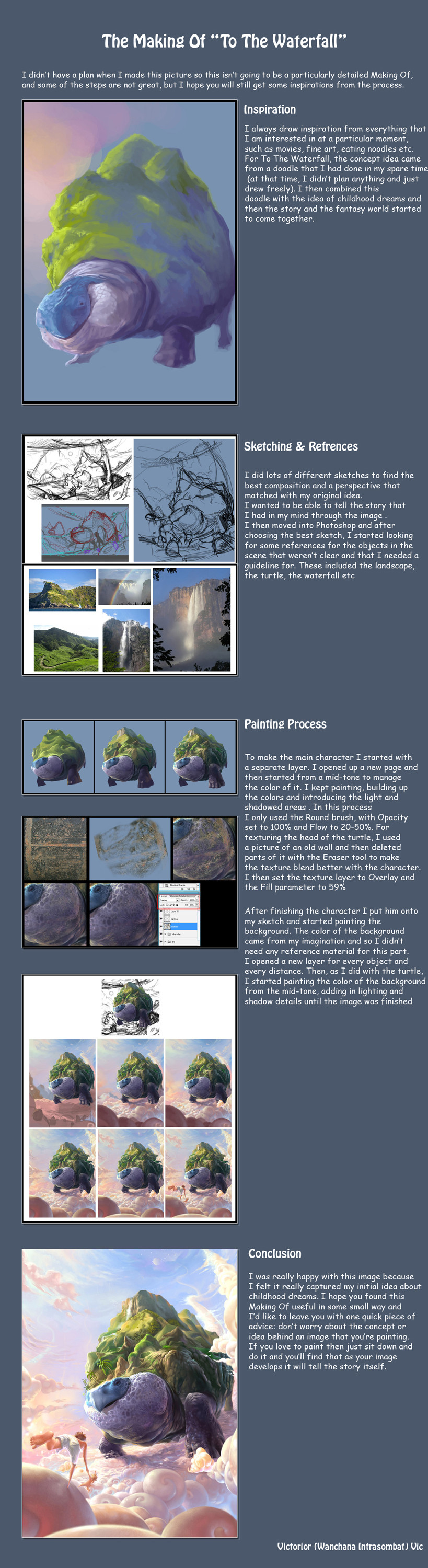 images How To Draw A Waterfall Digital to the waterfall by victorior on deviantart