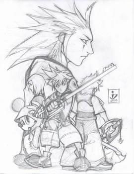 Kingdom Hearts 2 Pencils