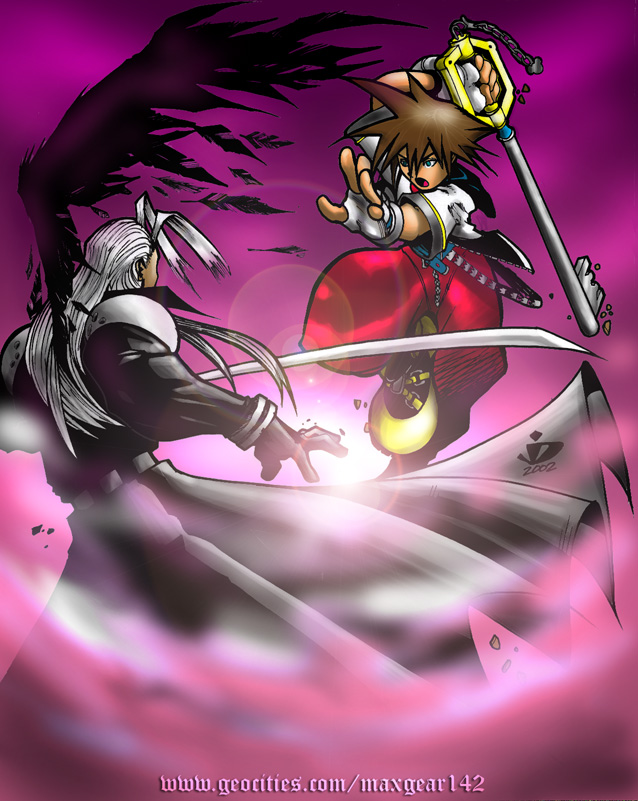 Sora vs Sephiroth color