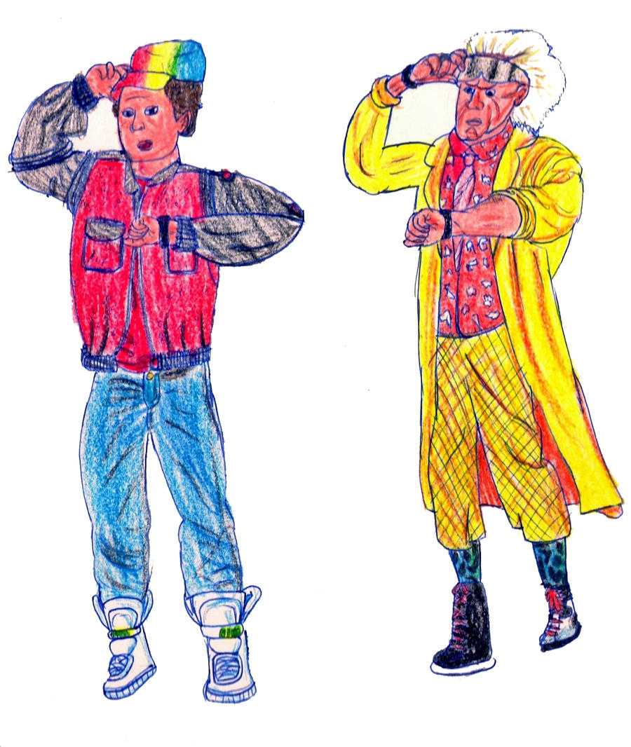 Marty McFly and Doc Brown