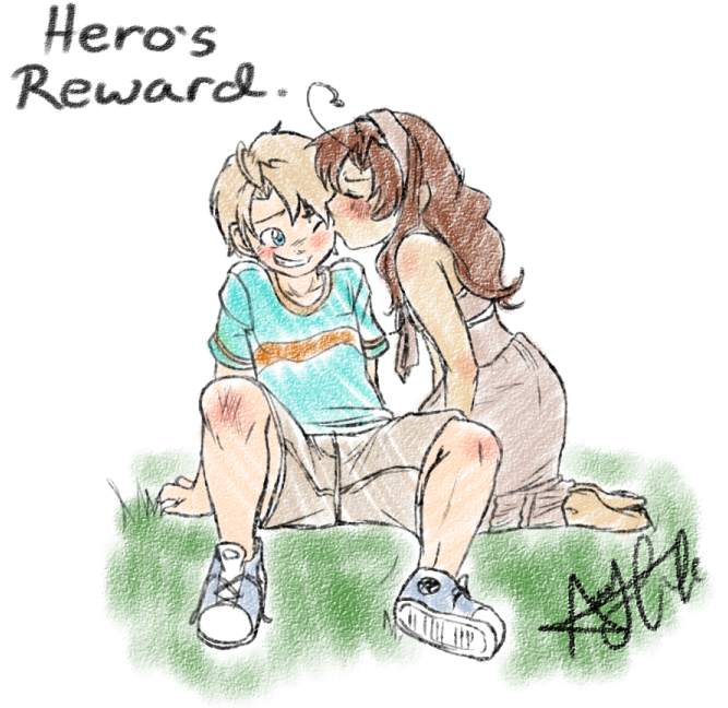 Kid!Talia: Romerica: Hero's Reward.