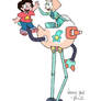 Pearlbot and Steven re-draw