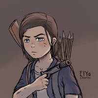 Ellie Sketch || The Last of Us II by Violeaf-MnF