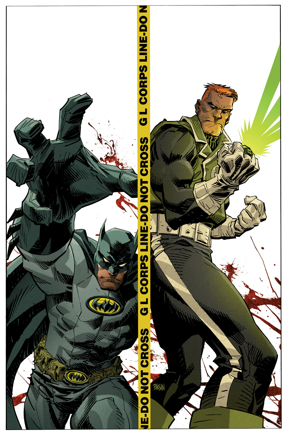 MEAN LANTERN and BATMAN