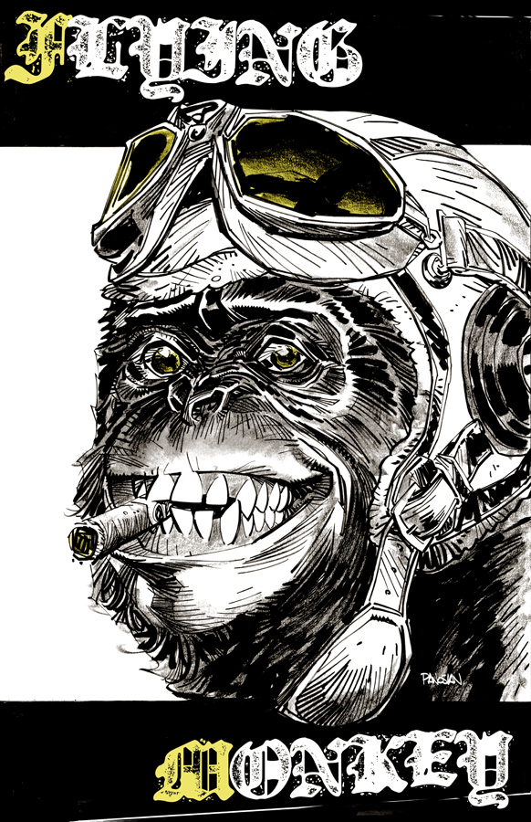 FLYING MONKEY print