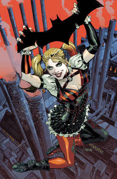 Batman: Arkham Knight Cover #2 feat. Harley Quinn