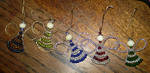 Beaded angel ornaments by enkelikitten