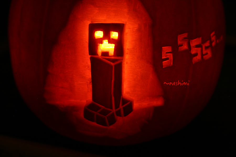 Creeper pumpkin detail by neshimi on DeviantArt creeper-pumpkin-detail-by-neshimi-on-deviantart