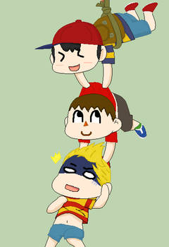 Ness, Villager and Lucas