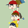 Ness, Villager and Lucas