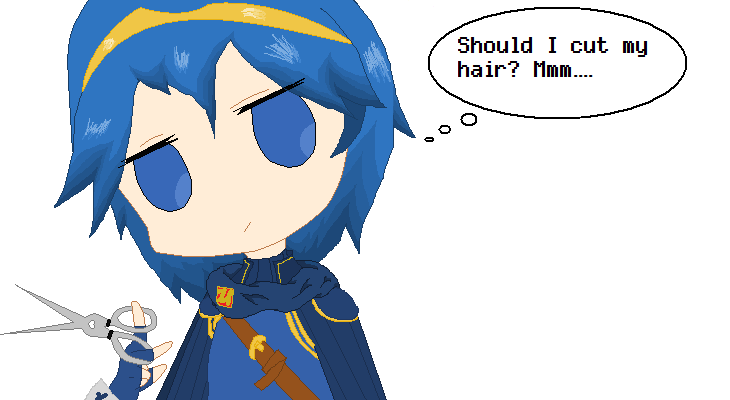 Lucina might want to cut her hair.